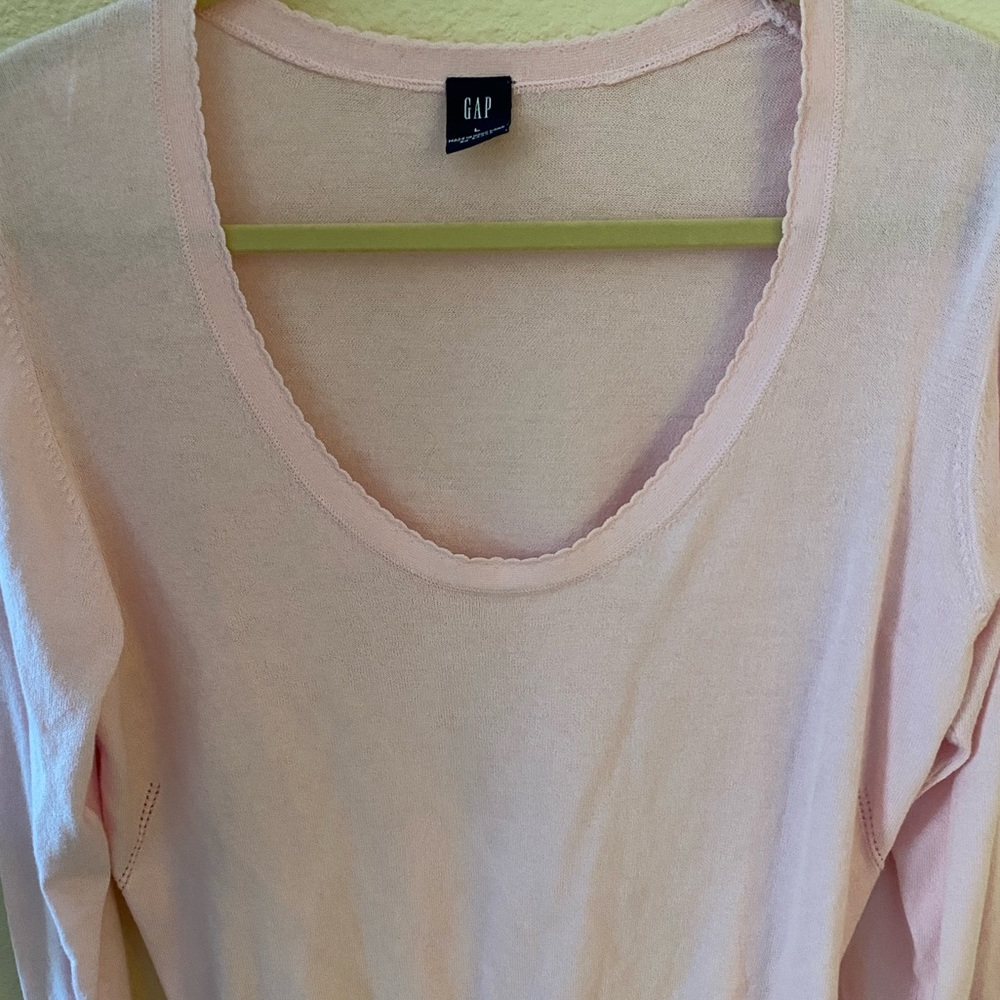 Pale Pink Light-Knit Gap Sweater
